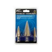 PRO USER 3PC STEP DRILL SET - TITANIUM COATED BB-DB152 image