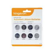 KINGAVON 8 PACK 3V ASSORTED LITHIUM BATTERIES BB-BT131 image