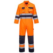 PORTWEST NANTES HI VIS COVERALL ORANGE / NAVY - XL