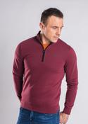 XV KINGS Calvisero Slim Fit Half Zip Sweater - Plum Split image