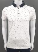 Bewley &amp; Ritch Comic Polo Shirt - White/Navy image