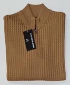 Remus Uomo Half Zip Sweater - Brown