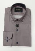 6th Sense BD Gold Print Long Sleeve Shirt #31 - Wine image