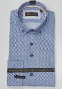 White Label Long Sleeve Tapered Shirt - Blue/White image