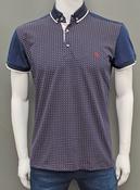Tom Penn Short Sleeve Polo Shirt 870 - Navy image