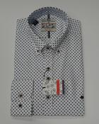 Dario Beltran Aba Regular Fit Long Sleeve Shirt 56 - White/Blue image