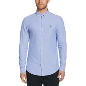 Original Penguin Oxford Long Sleeved Slim Fit Shirt - Amparo Blue image