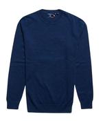 Superdry Vintage Embroidered Cotton/Cash Crew - Bright Blue Marl image