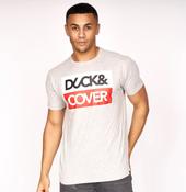 Duck And Cover Slimtex T-Shirt - Grey Marl image
