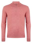 Daniel Grahame Half Zip Sweater - Pink