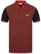 Le Shark Max Cotton Pique Polo Shirt - Rosewood/Black image