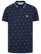 Le Shark Yanis Printed Cotton Pique Polo Shirt - Navy image