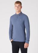 Remus Uomo Long Sleeve Polo Shirt - Blue image