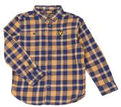 Boys Lyle &amp; Scott Check Shirt - Navy Blazer