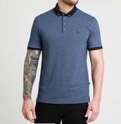 Bewley &amp; Ritch Stepper Knitted Collar Polo - Navy image