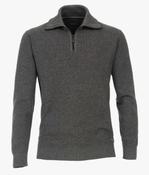 Casa Moda Half Zip Pull - 782 Grey image