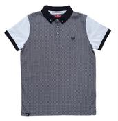Boys Diesel Flinn Polo - 869 Navy Print image