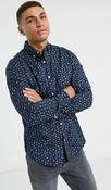Original Penguin Ditsy Print Long Sleeve Shirt - 413 Dark Sapphire image