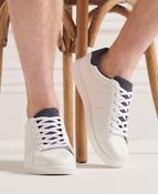 Superdry Sleek Cupsole Trainer - White/Rich Navy image