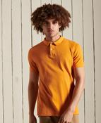 Superdry Vintage Destroy Organic Cotton Polo Shirt - All Net Yellow image