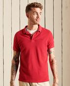 Superdry Vintage Destroy Organic Cotton Polo Shirt - Rhubarb image