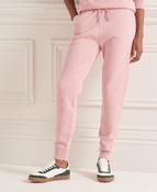 Ladies Superdry Organic Cotton Essential Joggers - Soft Pink Marl image