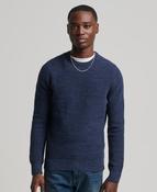 Superdry Vintage Textured Crew Knit - Night Navy Heater image
