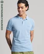 Superdry Vintage Destroy Polo Shirt - Washed Indigo image