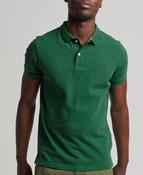 Superdry Organic Cotton Classic Pique Polo Shirt - Field Green Marl image