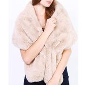 Beige Faux Fur Wrap image