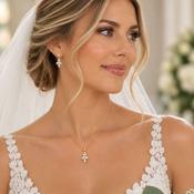 Trish – Necklace &amp; Earrings Set – Silver/Gold image