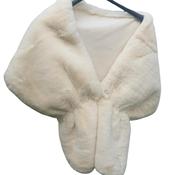Cream Faux Fur Wrap