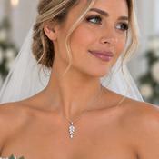 Bella – Bridal Necklace – Silver image