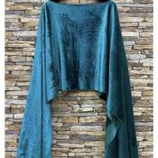 Teal Velvet Style Cover Up