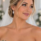 Bella – Bridal Earrings – Silver image