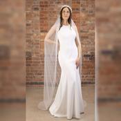 Paige Pearl Cathedral Veil – Ivory