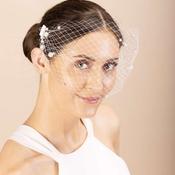 Pearl Birdcage Veil – Ivory