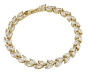 Little Marquise Cut Bracelet – Gold image