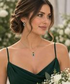 Emerald Earrings &amp; Necklace Set image