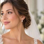 Simple Freshwater Pearl Drop Earrings – Gold image