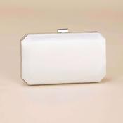 ‘Ebony’ Ivory Clutch Bag