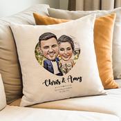 Cushion - With the Married Caricature image