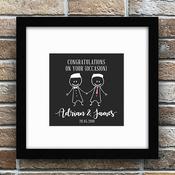 Mr and Mr Box Frame (SAME SEX MALE)