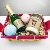 Personalised Candle &amp;amp; Mini Champagne Hamper image