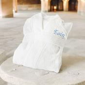 White Embroidered Bathrobe image