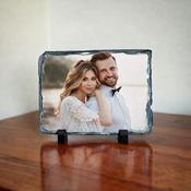 Personalised Rectangular Photo Slate With Matt Finish – 15cm x 20cm
