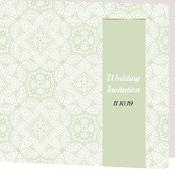 Green Folded Wedding Invite image