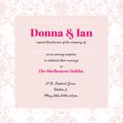 Elegant Pink Evening Invitation image
