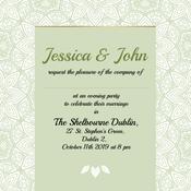 Green Evening Invitation image