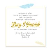 Sky Blue Save The Date image